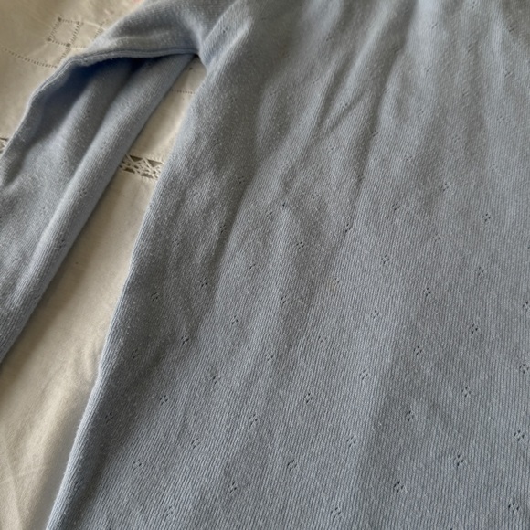 Lace Coquette Light Blue Women's Cardigan - Picture 6 of 8